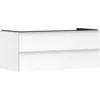 Image de Hansgrohe Xelu Q Meuble sous-lavabo, 1180x550, 2 tiroirs, pour vasques à Poser, 54082700, Couleur: Meuble Blanc Brillant/poignée Blanc Mat