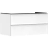 Image de Hansgrohe Xelu Q Meuble sous-lavabo, 980x550, 2 tiroirs, pour vasques à Poser, 54078000, Couleur: Meuble Blanc Brillant/poignée chromée