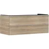 Image de Hansgrohe Xelu Q Meuble sous-lavabo, 1180x550, 2 tiroirs, pour vasques à Poser, 54084000, Couleur: Meuble chêne Naturel/poignée Chrome