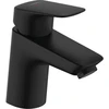 Image de hansgrohe Mitigeur lavabo monocommande Logis KS, tirette, avec vidage, A 107 mm, noir mat