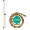 Image de hansgrohe Unica S Puro - Barre de douche 90 cm avec flexible de douche 160 cm et support de douche, Bronze brossé