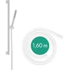 Image de hansgrohe Pulsify S - Set de douche avec pommeau de douche économie d´eau (EcoSmart+, PowderRain), tuyau de douche et barre de douche (0,65 m), Blanc mat, 24373700