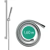 Image de hansgrohe Pulsify S - Set de douche avec pommeau de douche (max. 9 l/min, EcoSmart, PowderRain), tuyau de douche et barre de douche (0,65 m), Chromé, 24372000