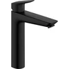 Image de hansgrohe Mitigeur lavabo monocommande Logis o, sans CoolStart, bec 166 mm, mat noir
