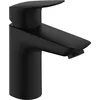 Image de hansgrohe Logis - Mitigeur de lavabo avec vidage Push-Open, Robinet de salle de bain avec hauteur sous bec 100 mm, économie d'eau (EcoSmart), Noir mat, 71107670