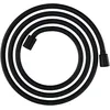 Image de hansgrohe Designflex - Flexible de douche textile universel 2,00 m, tuyau de douche avec protection anti-pliure et écrou tournant anti-torsion, avec joints d'étanchéité, Noir mat
