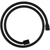 Image de hansgrohe Designflex - Flexible de douche textile universel 1,25 m, tuyau de douche avec protection anti-pliure et écrou tournant anti-torsion, avec joints d'étanchéité, Noir mat