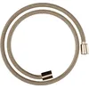 Image de hansgrohe Designflex - Flexible de douche textile universel 1,25 m, tuyau de douche avec protection anti-pliure et écrou tournant anti-torsion, avec joints d'étanchéité, Bronze brossé