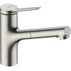 Image de hansgrohe Mitigeur de cuisine monocommande Zesis M33, longueur de sortie b 500, finition inox