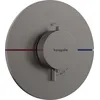 Image de hansgrohe ShowerSelect Comfort S - Mitigeur thermostatique, Robinet encastré avec arrêt de sécurité (SafetyStop) à 40°C, Thermostat rond, 3 sorties, Noir chromé brossé