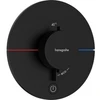 Image de hansgrohe Thermostat ShowerSelect Comfort S encastré, 1 usage + 1 sortie, mat noir