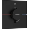 Image de hansgrohe Thermostat ShowerSelect Comfort E encastré, pour 1 sortie, noir mat