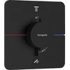 Image de hansgrohe ShowerSelect Comfort Q - Mitigeur thermostatique incl. combinaison de sécurité intégrée, Robinet encastré avec arrêt de sécurité (SafetyStop) à 40°C, Thermostat 2 sorties, Noir mat