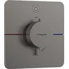 Image de hansgrohe ShowerSelect Comfort Q - Mitigeur thermostatique, Robinet encastré avec arrêt de sécurité (SafetyStop) à 40°C, Thermostat 1 sortie, Noir chromé brossé