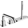 Image de hansgrohe Mitigeur monocommande 3 trous pour bidet Tecturis S, chromé, déport 194 mm