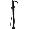 Image de hansgrohe Tecturis S - Mitigeur baignoire sur pied, Robinet baignoire 2 sorties avec douchette, Mitigeur monocommande, Noir mat