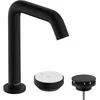 Image de hansgrohe Tecturis S - Mitigeur de lavabo 2 trous avec vidage, économie d'énergie (CoolStart), Robinet salle de bain, hauteur sous bec 151mm, économie d'eau (EcoSmart+), Noir mat, 73353670