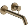 Image de hansgrohe Mitigeur lavabo monocommande Tecturis S UP, p/mur, bec 225 mm, bronze brossé