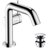 Image de hansgrohe Tecturis S Fine - Mitigeur de lavabo avec vidage Push-Open, économie d'énergie (CoolStart), Robinet de salle de bain avec hauteur sous bec 110mm, économie d'eau (EcoSmart+), Chromé, 73320000
