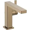 Image de hansgrohe Tecturis E Fine - Mitigeur de lavabo sans tirette ni vidage, économie d'énergie (CoolStart), Robinet salle de bain 110mm, économie d'eau (EcoSmart+), Bronze brossé, 73021140
