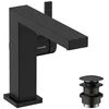 Image de hansgrohe Tecturis E Fine - Mitigeur de lavabo avec vidage Push-Open, économie d'énergie (CoolStart), Robinet salle de bain avec hauteur sous bec 110mm, économie d'eau (EcoSmart+), Noir mat, 73020670