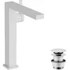 Image de hansgrohe Tecturis E Fine - Mitigeur de lavabo avec vidage Push-Open, économie d'énergie (CoolStart), Robinet de salle de bain avec hauteur sous bec 240 mm, économie d'eau (EcoSmart+), Blanc mat