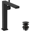 Image de hansgrohe Tecturis E Fine - Mitigeur de lavabo avec vidage Push-Open, économie d'énergie (CoolStart), Robinet de salle de bain avec hauteur sous bec 240 mm, économie d'eau (EcoSmart+), Noir mat