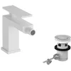 Image de hansgrohe Tecturis E - Mitigeur bidet avec tirette et vidage, Robinet bidet, Robinet de salle de bain avec hauteur sous bec 100 mm, Blanc mat, 73200700