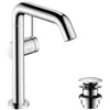 Image de hansgrohe Tecturis S Fine - Mitigeur de lavabo avec vidage Push-Open, économie d'énergie (CoolStart), Robinet de salle de bain avec hauteur sous bec 210mm, économie d'eau (EcoSmart+), Chromé, 73360000