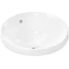 Image de hansgrohe Xuniva S lavabo encastré, avec trop-plein, sans trou pour robinet, 400x400mm, blanc, 60155450