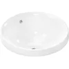Image de hansgrohe Xuniva S lavabo encastré, Smart Clean, avec trop-plein, sans trou pour robinet, 400x400mm, blanc, 61054450