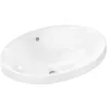 Image de hansgrohe Xuniva D lavabo encastré, avec trop-plein, sans trou pour robinet, 550x400mm, blanc, 60156450