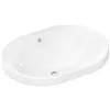 Image de hansgrohe Xuniva U lavabo encastré, avec trop-plein, sans trou pour robinet, 550x400mm, blanc, 60157450