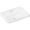 Image de Hansgrohe Xuniva Q lavabo encastré, avec trop-plein, sans trou pour robinet, 550x400mm, blanc, 60158450