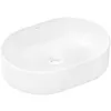 Image de hansgrohe Xuniva U lavabo à poser, SmartClean, sans trop-plein, sans trou pour robinet, 550x400mm, blanc, 61073450