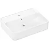 Image de Hansgrohe Xuniva Q lavabo à poser, SmartClean, avec trop-plein, 1 trou pour robinet, 600x450mm, blanc, 61082450