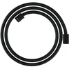 Image de hansgrohe Flexible de douche textile 1600 mm, raccords cylindriques mut. double, noir mat