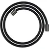 Image de hansgrohe AXOR ShowerSolutions flexible de douche textile, 1600mm, écrou cylindrique des deux côtés, 28261, Couleur: Chrome noir brossé