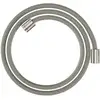 Image de hansgrohe Flexible de douche textile 1600 mm, raccords cylindriques mutuels, aspect inox