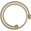 Image de hansgrohe Flexible de douche textile 1250 mm, raccords cylindriques mâles des deux côtés, laiton brossé