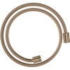 Image de hansgrohe Flexible de douche textile 1250 mm, raccords mâle des deux côtés, brossé or rouge