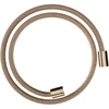 Image de hansgrohe Tuyau de douche textile 1250 mm, raccords mâle des deux côtés, cylindre, or rouge poli