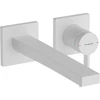 Image de hansgrohe Mitigeur lavabo monocommande Tecturis E bec 225 mm, encastré, mural, blanc mat