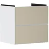 Image de Hansgrohe Xevolos E Armoire sous lavabo, 2 tiroirs, SoftClose, 580x475x555mm, pour lavabo, 54175390, Couleur: Corps Blanc Mat, façade Bronze structuré