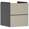 Image de Hansgrohe Xevolos E Meuble sous-lavabo, 2 tiroirs, SoftClose, 480x475x555mm, pour Lave-Mains, 54174390, Couleur: Corps Gris Ardoise Mat, façade Bronze structuré