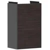 Image de Hansgrohe Xevolos E Armoire sous lavabo, 1 Porte, charnières à Droite, 340x245x555mm, pour Lave-Mains, 541, Couleur: Corps Gris Ardoise Mat, façade chêne foncé
