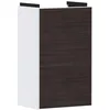 Image de Hansgrohe Xevolos E Armoire sous lavabo, 1 Porte, charnières à Droite, 340x245x555mm, pour Lave-Mains, 541, Couleur: Corps Blanc Mat, façade chêne foncé