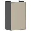 Image de Hansgrohe Xevolos E Armoire sous lavabo, 1 Porte, charnières à Gauche, 340x245x555mm, pour Lave-Mains, 5416, Couleur: Corps Gris Ardoise Mat, façade Bronze structuré