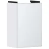Image de Hansgrohe Xevolos E Armoire sous lavabo, 1 Porte, charnières à Gauche, 340x245x555mm, pour Lave-Mains, 54166320, Couleur: Corps Blanc Mat, façade Blanc métallisé