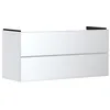 Image de Hansgrohe Xevolos E Meuble sous-lavabo, 2 tiroirs, SoftClose, 1180x475x555mm, pour lavabo, 54184320, Couleur: Corps Blanc Mat, façade Blanc métallisé